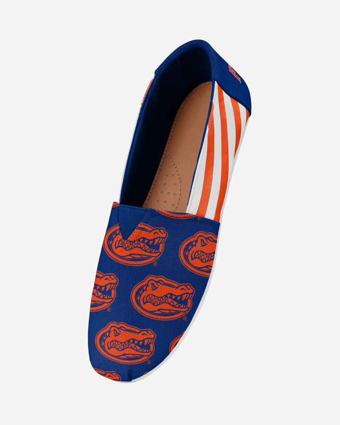 Florida Gators Womens Stripe Canvas Shoe FOCO - FOCO.com