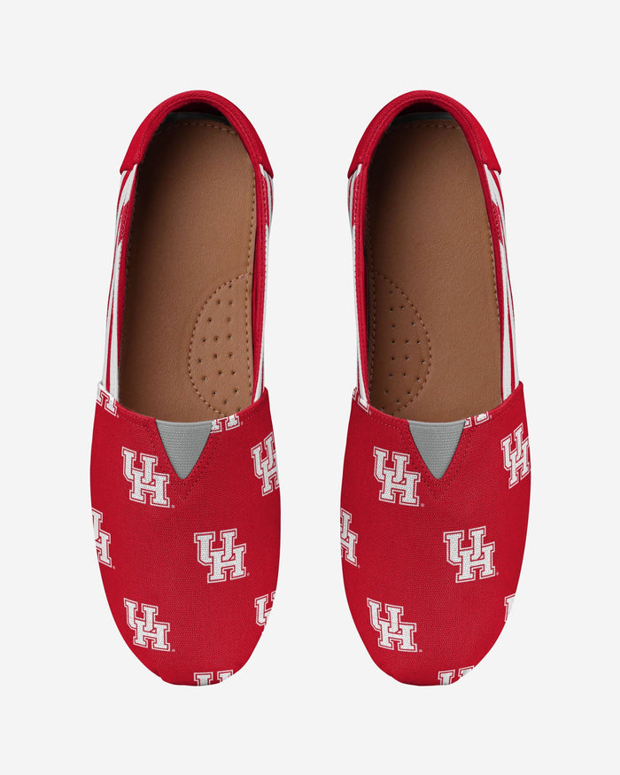 Houston Cougars Womens Stripe Canvas Shoe FOCO - FOCO.com