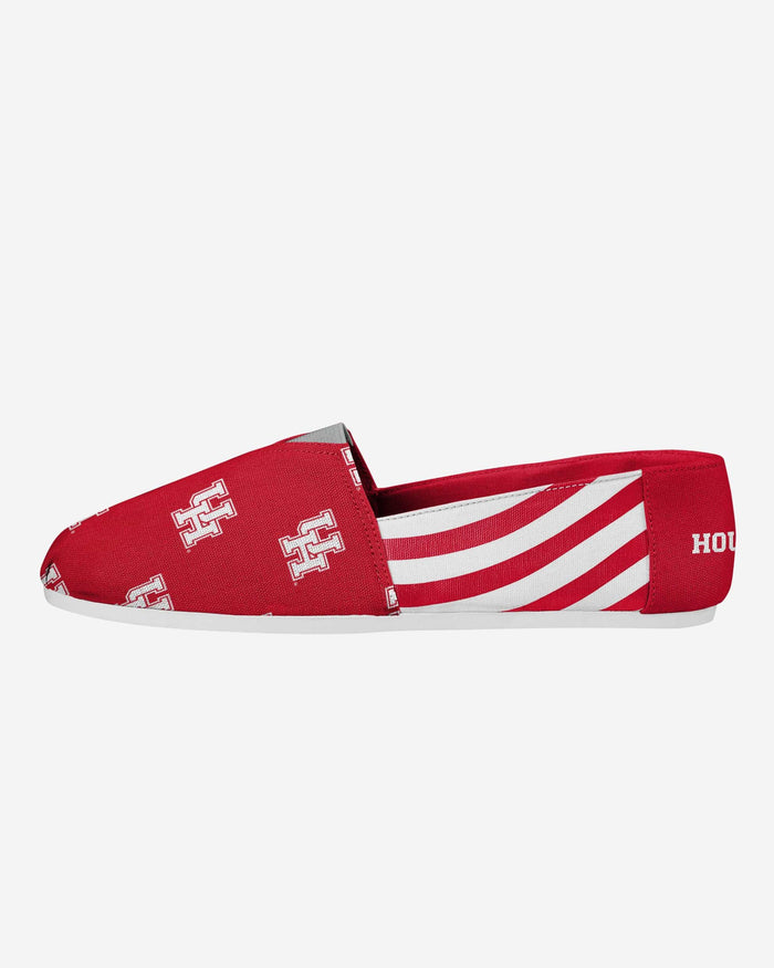 Houston Cougars Womens Stripe Canvas Shoe FOCO S - FOCO.com