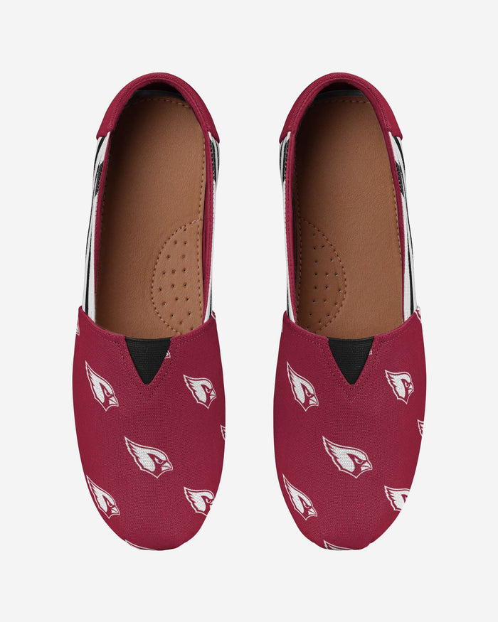 Arizona Cardinals Womens Stripe Canvas Shoe FOCO - FOCO.com