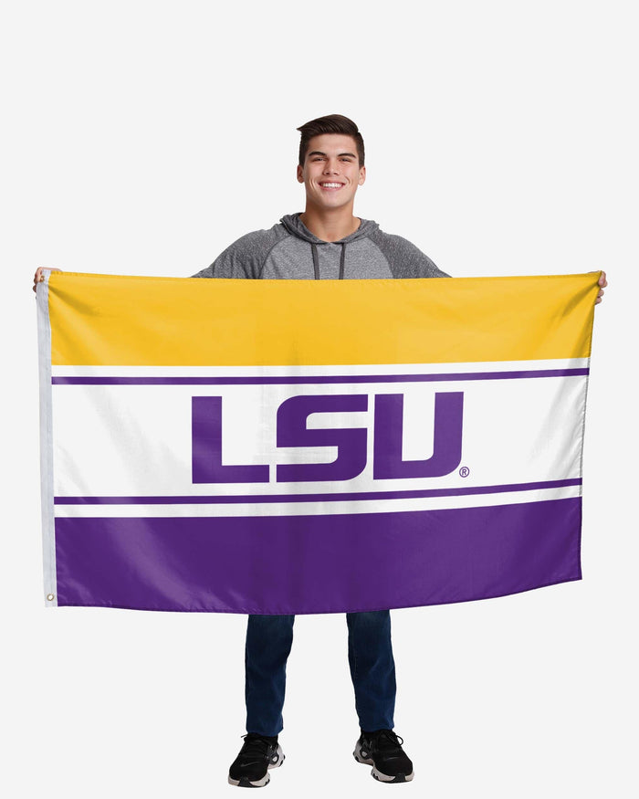 LSU Tigers Horizontal Flag FOCO - FOCO.com