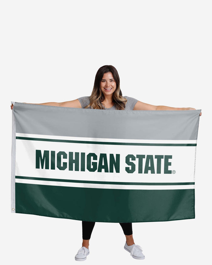 Michigan State Spartans Horizontal Flag FOCO - FOCO.com