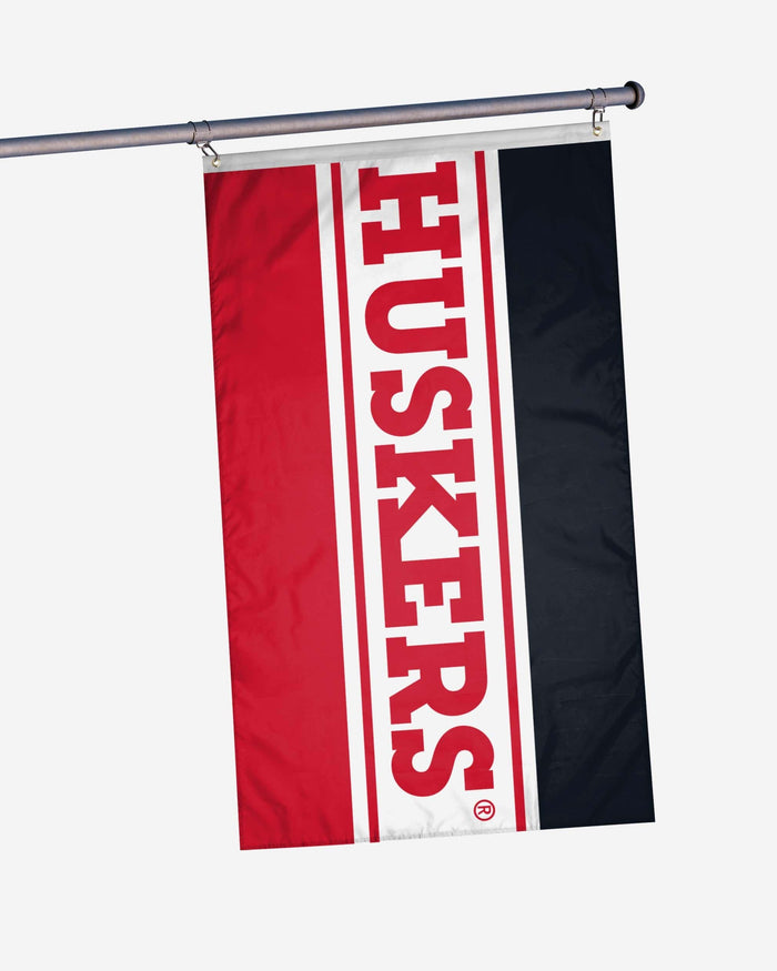 Nebraska Cornhuskers Horizontal Flag FOCO - FOCO.com