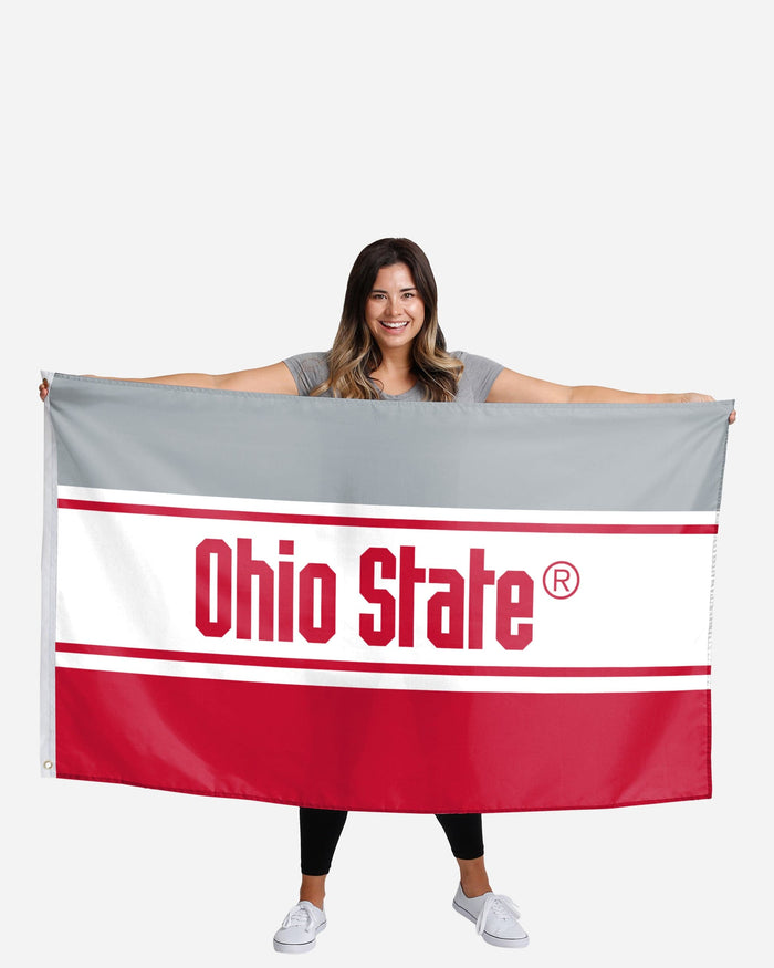 Ohio State Buckeyes Horizontal Flag FOCO - FOCO.com