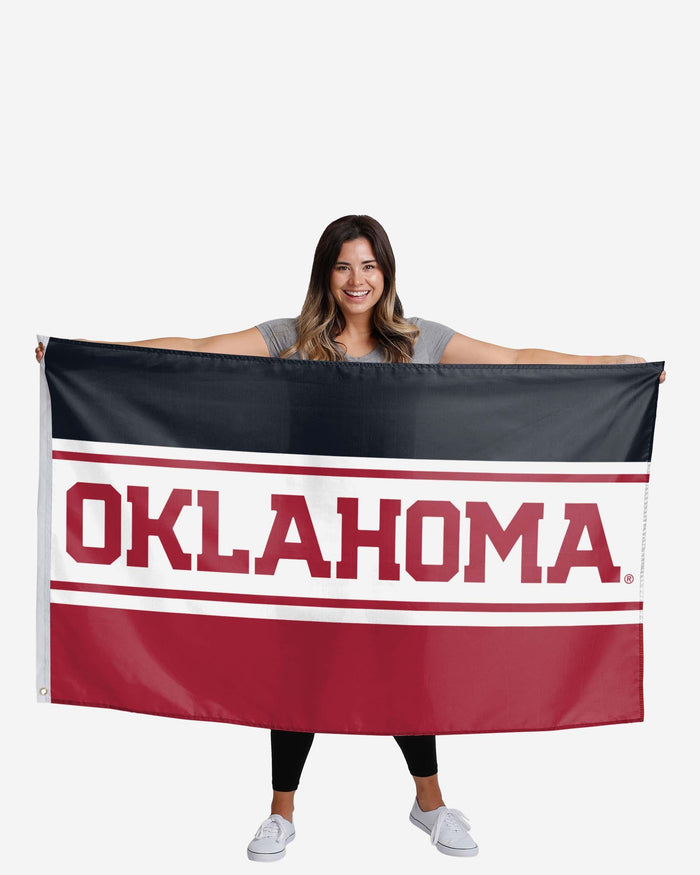 Oklahoma Sooners Horizontal Flag FOCO - FOCO.com