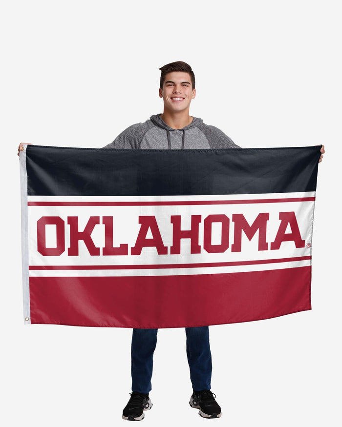 Oklahoma Sooners Horizontal Flag FOCO - FOCO.com