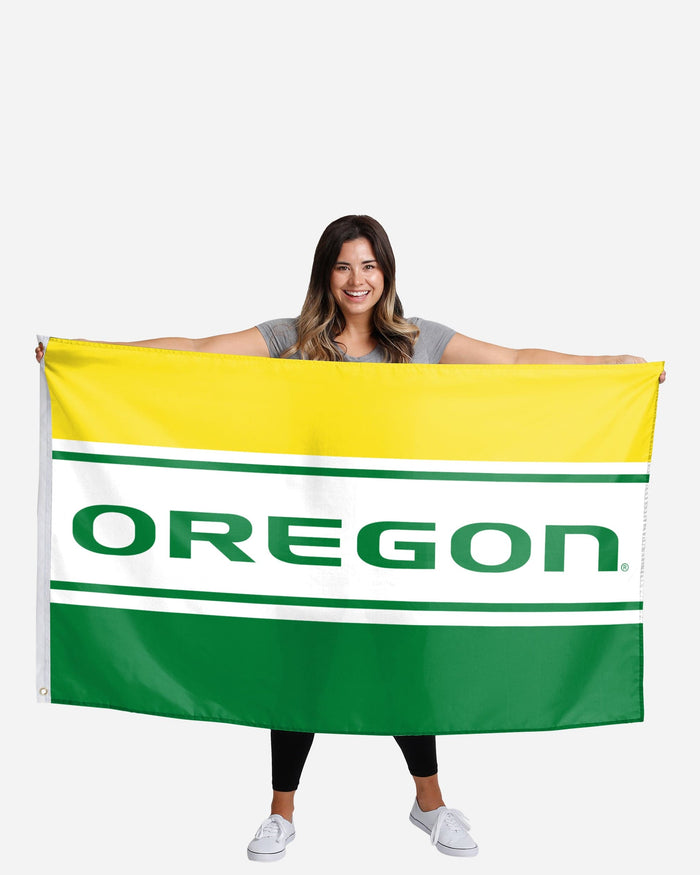 Oregon Ducks Horizontal Flag FOCO - FOCO.com