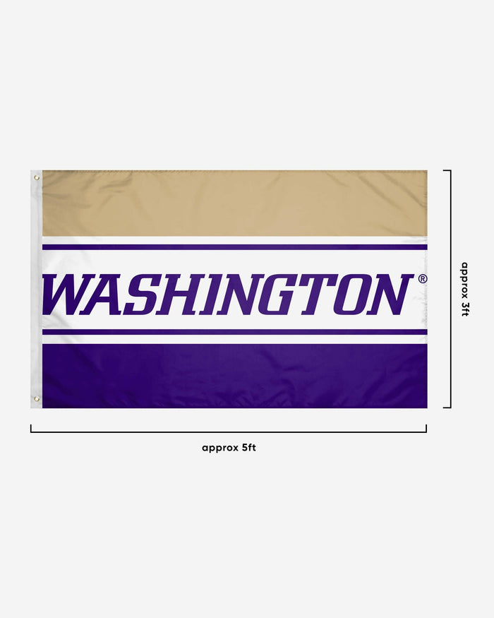 Washington Huskies Horizontal Flag FOCO - FOCO.com