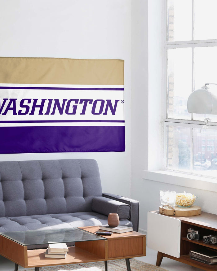 Washington Huskies Horizontal Flag FOCO - FOCO.com