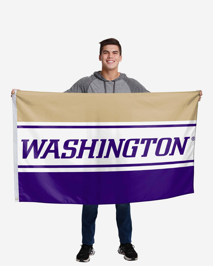 Washington Huskies Horizontal Flag FOCO - FOCO.com