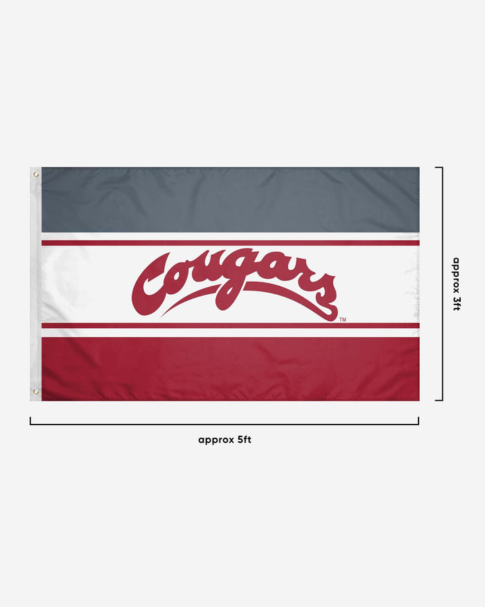 Washington State Cougars Horizontal Flag FOCO - FOCO.com