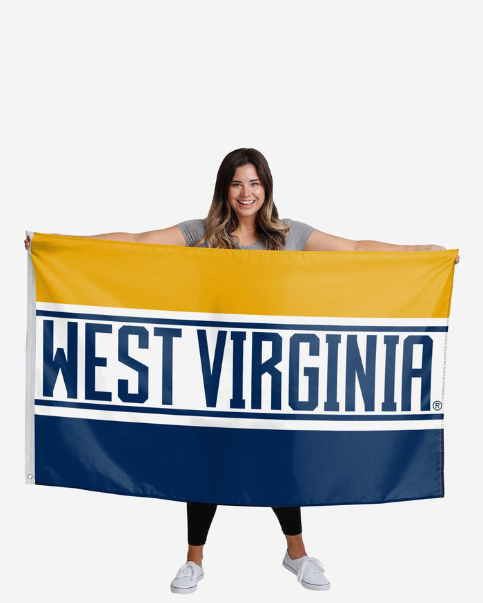 West Virginia Mountaineers Horizontal Flag FOCO - FOCO.com