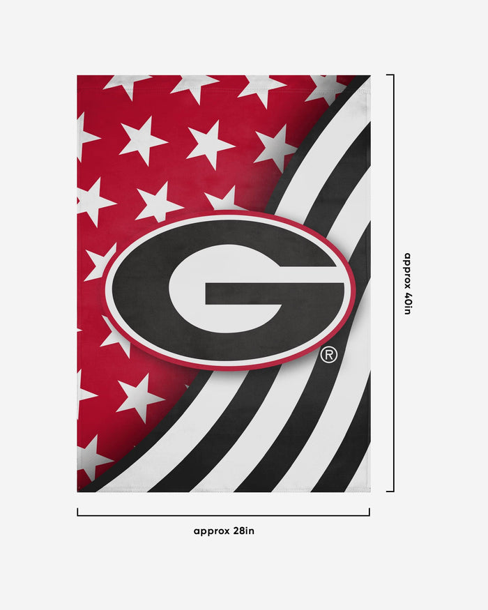 Georgia Bulldogs Americana Vertical Flag FOCO - FOCO.com