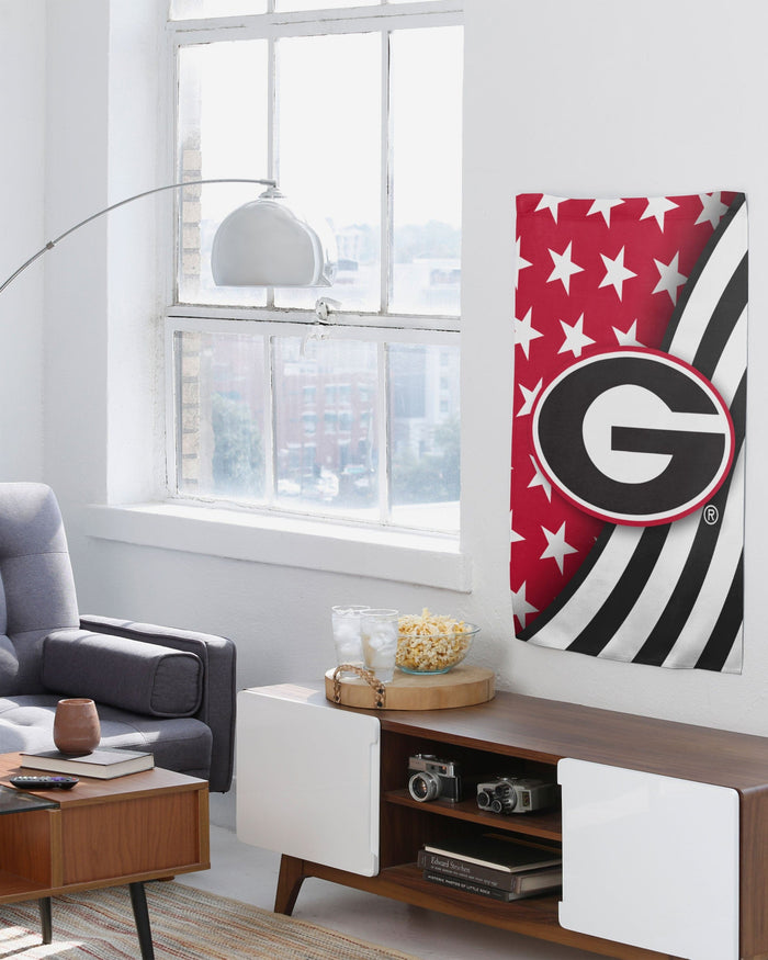 Georgia Bulldogs Americana Vertical Flag FOCO - FOCO.com