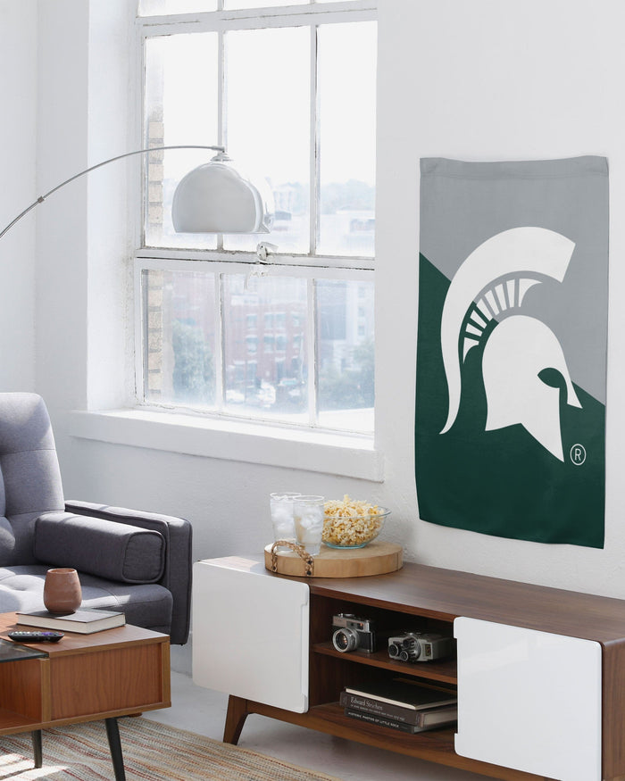 Michigan State Spartans Vertical Flag FOCO - FOCO.com