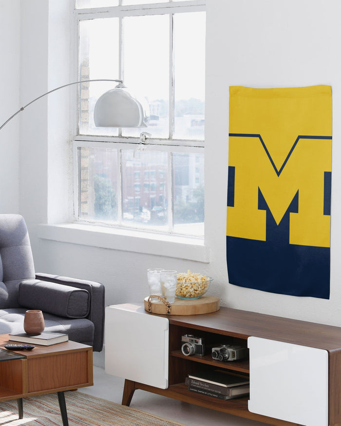 Michigan Wolverines Vertical Flag FOCO - FOCO.com