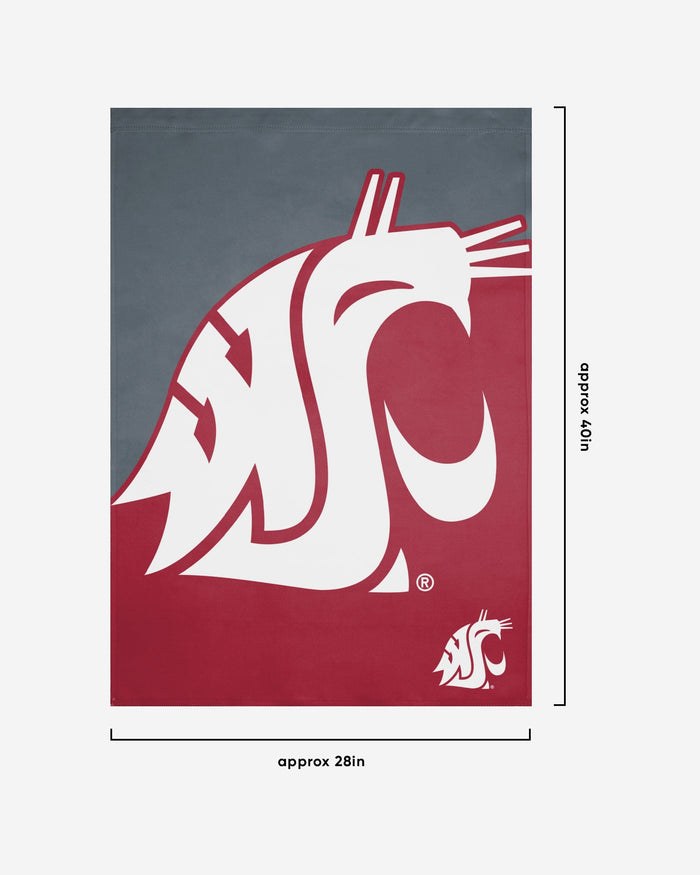 Washington State Cougars Vertical Flag FOCO - FOCO.com