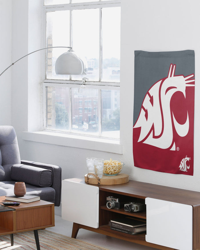 Washington State Cougars Vertical Flag FOCO - FOCO.com