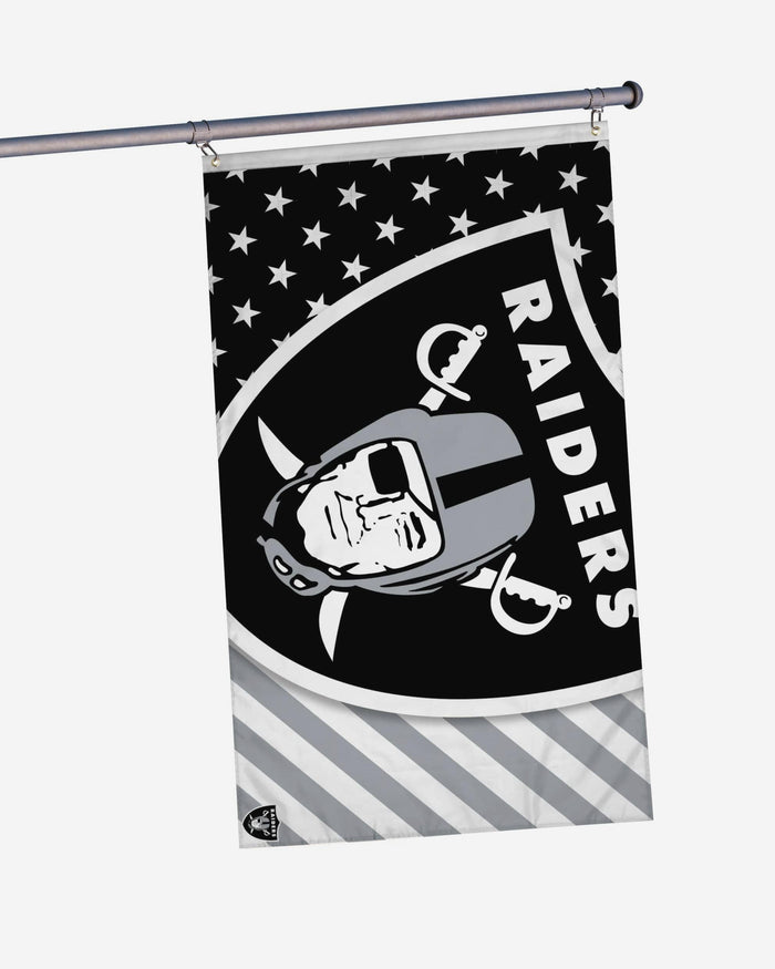 Las Vegas Raiders Big Logo Americana Horizontal Flag FOCO - FOCO.com