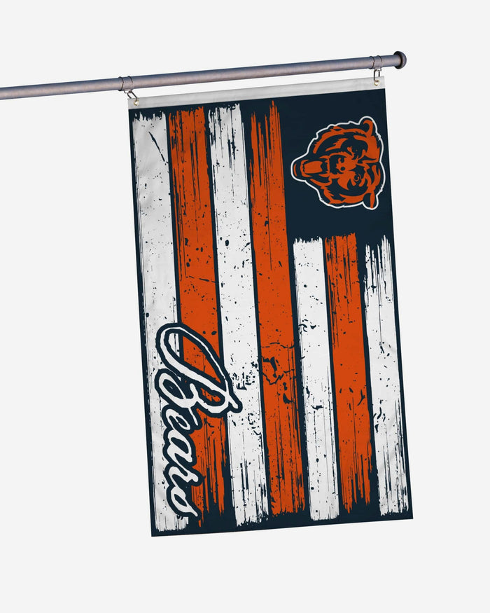 Chicago Bears Brushstroke Americana Horizontal Flag FOCO - FOCO.com