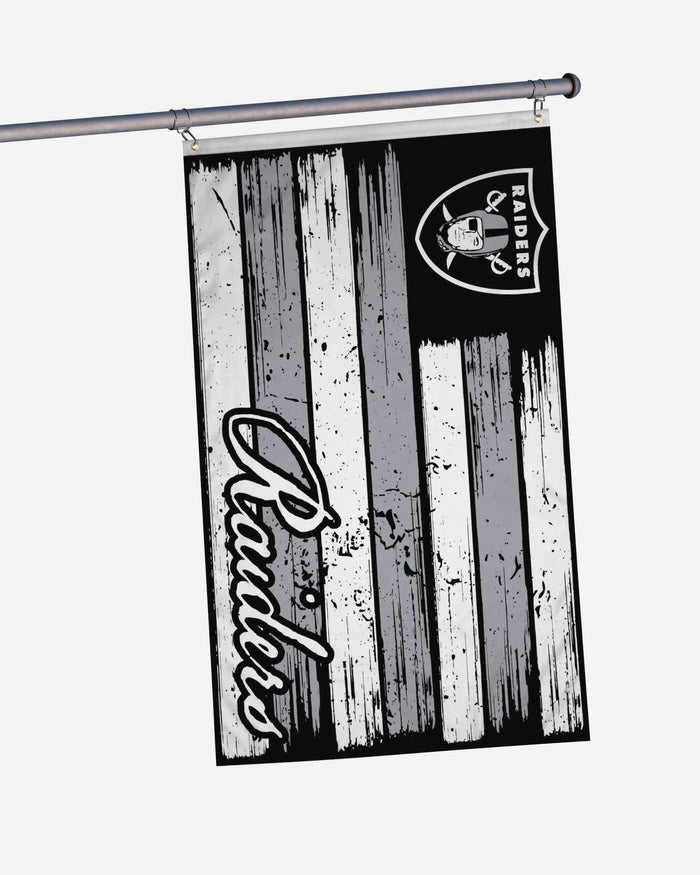 Las Vegas Raiders Brushstroke Americana Horizontal Flag FOCO - FOCO.com