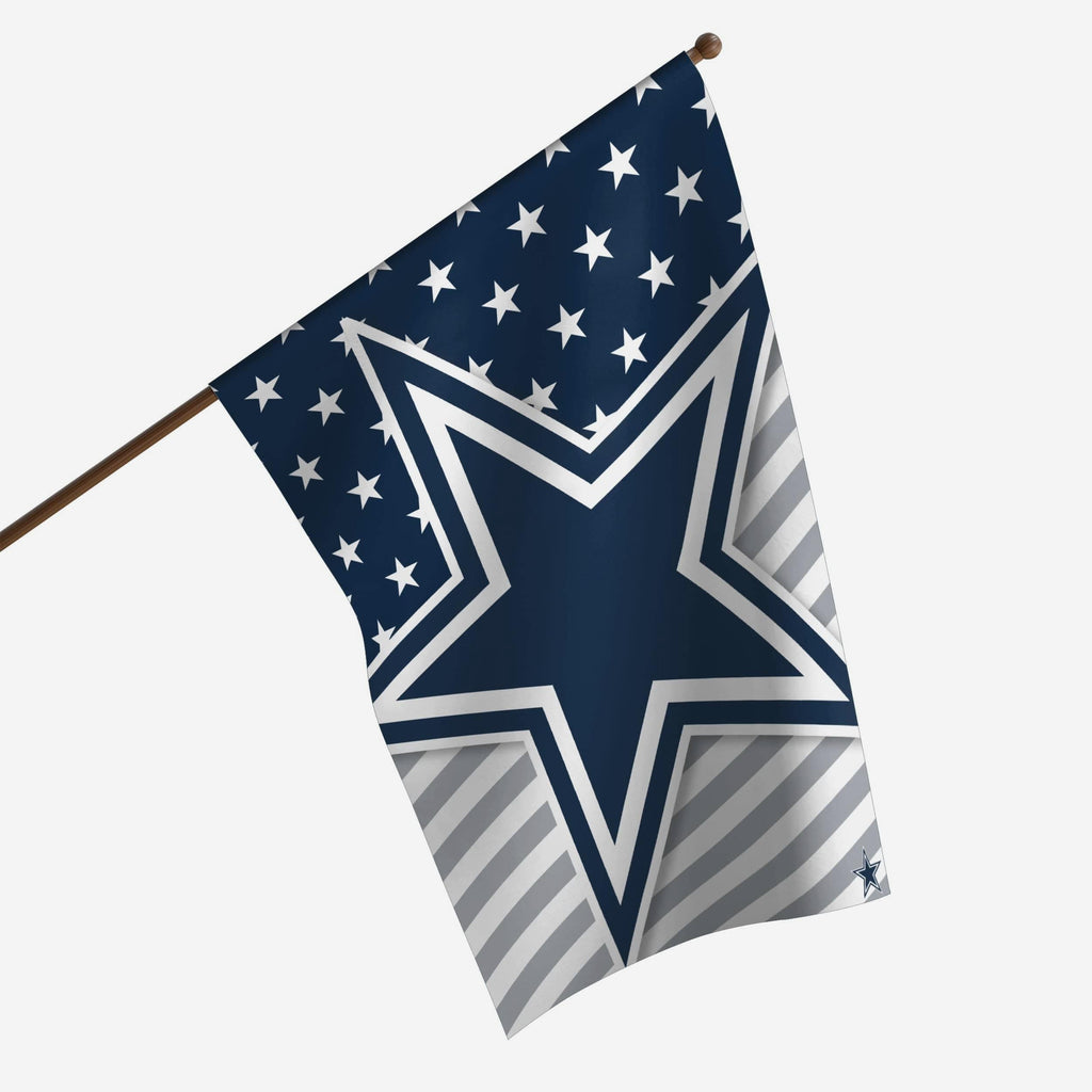 Dallas Cowboys Big Logo Americana Vertical Flag FOCO - FOCO.com