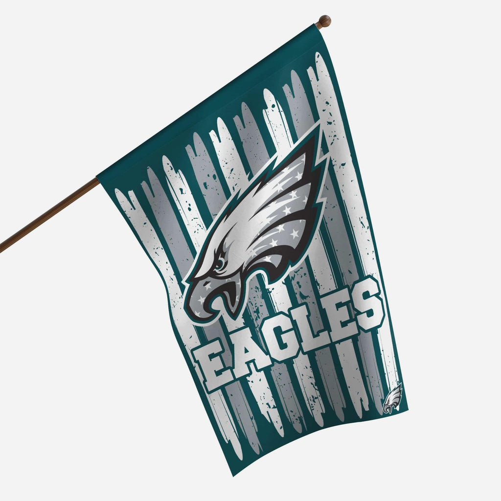 Philadelphia Eagles Brushstroke Americana Vertical Flag FOCO - FOCO.com