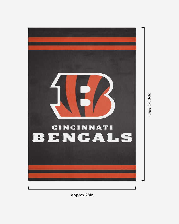 Cincinnati Bengals Big Logo Vertical Flag FOCO - FOCO.com