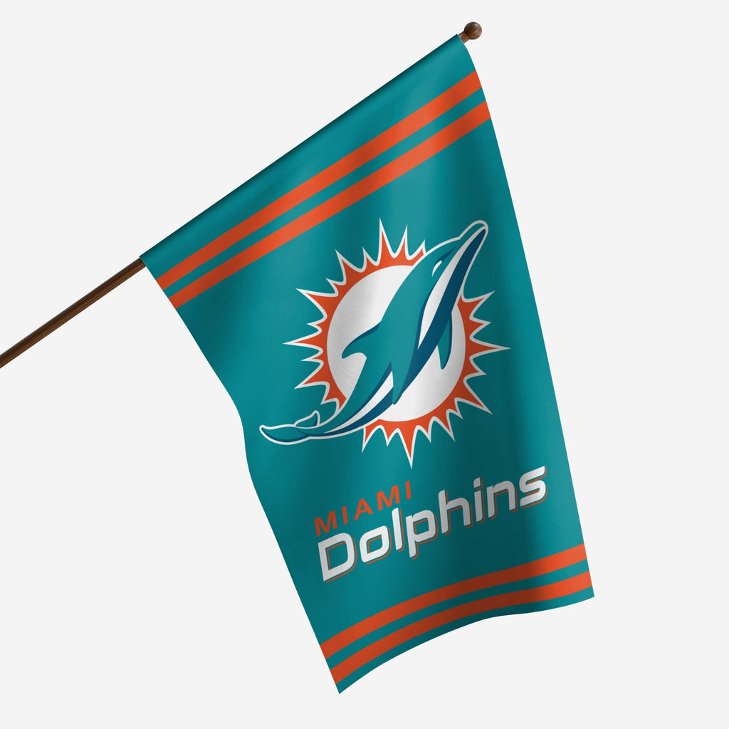 Miami Dolphins Big Logo Vertical Flag FOCO - FOCO.com