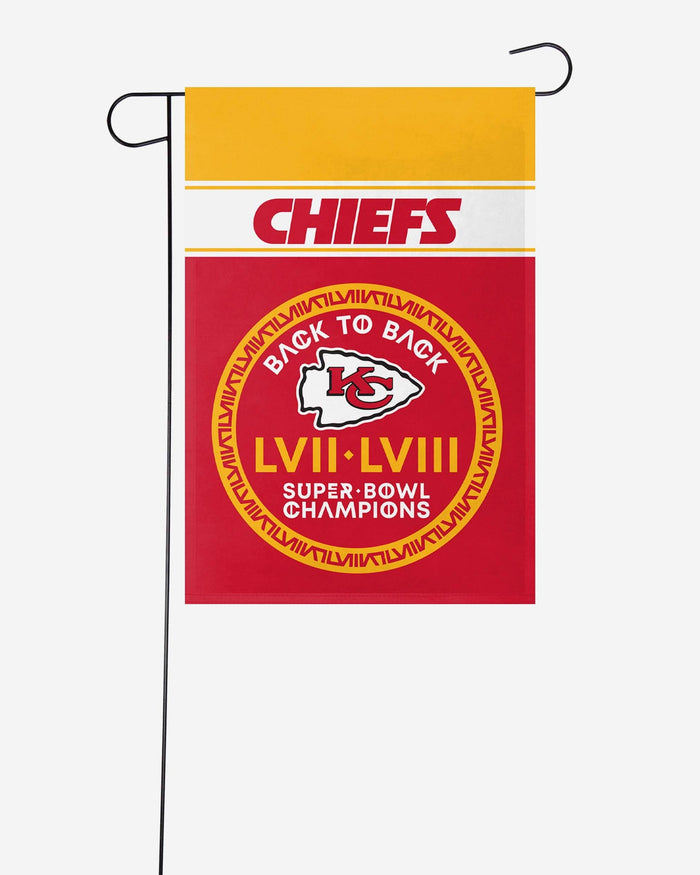 Kansas City Chiefs Super Bowl LVIII Champions Garden Flag FOCO - FOCO.com