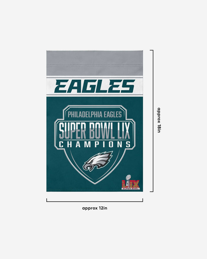 Philadelphia Eagles Super Bowl LIX Champions Garden Flag FOCO - FOCO.com