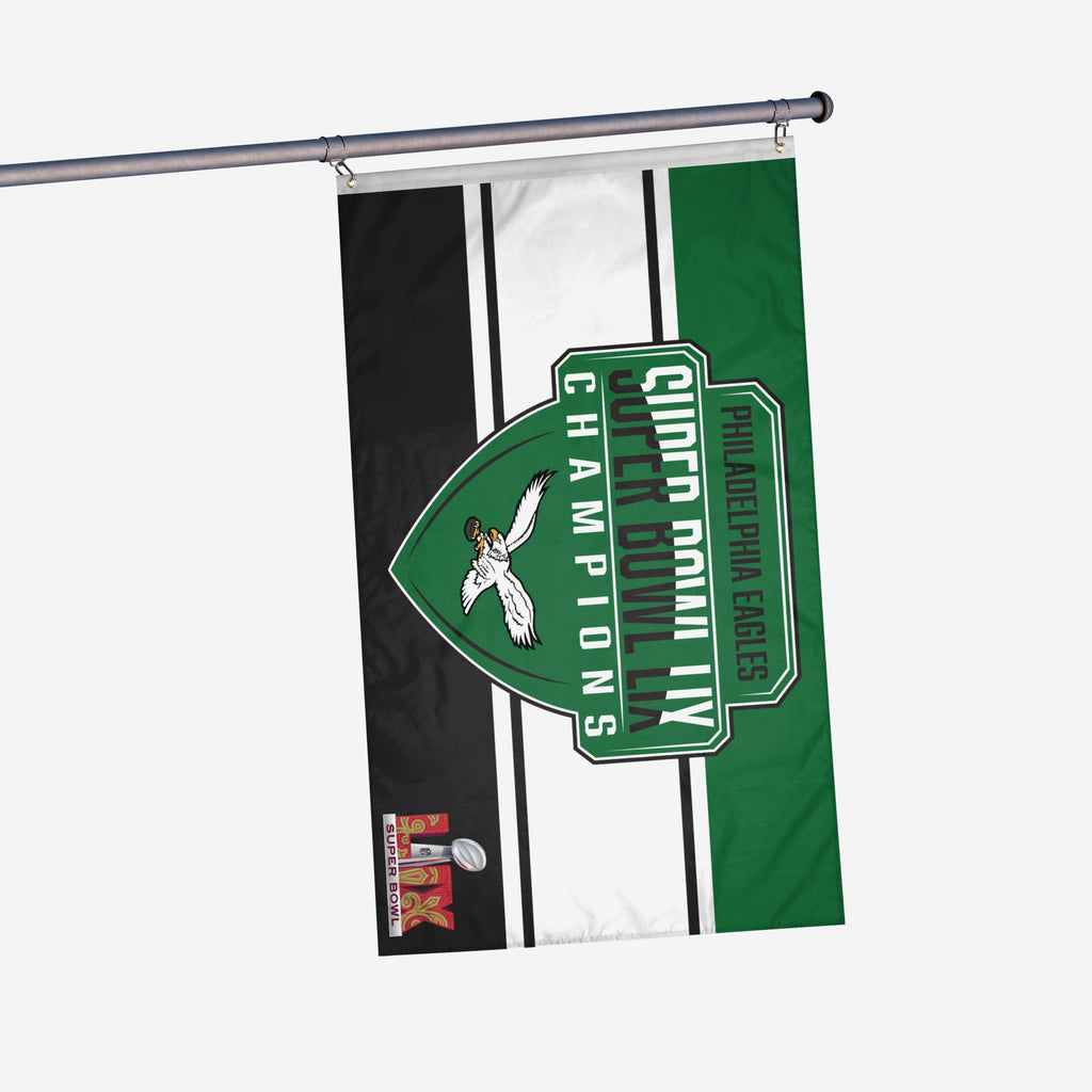 Philadelphia Eagles Super Bowl LIX Champions Kelly Green Horizontal Flag FOCO - FOCO.com