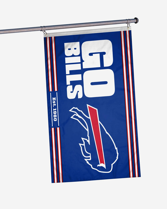 Buffalo Bills Horizontal Slogan Flag FOCO - FOCO.com