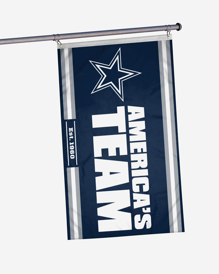 Dallas Cowboys Horizontal Slogan Flag FOCO - FOCO.com