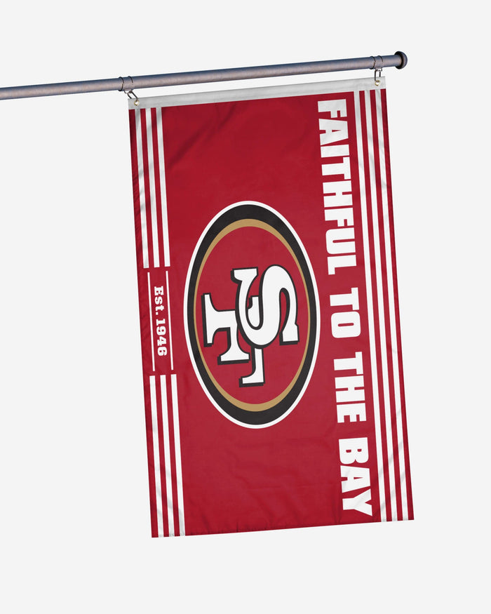 San Francisco 49ers Horizontal Slogan Flag FOCO - FOCO.com