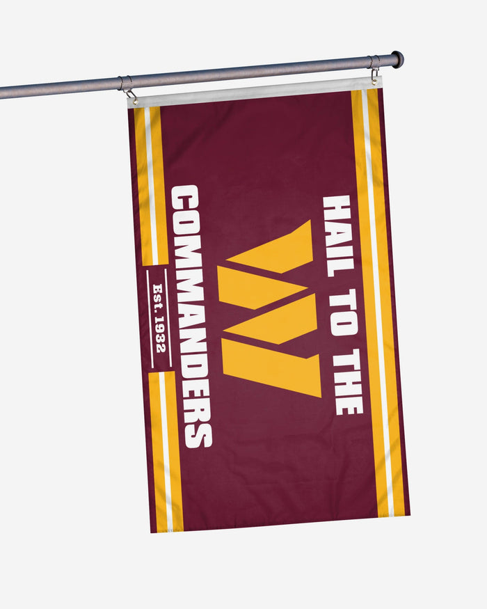 Washington Commanders Horizontal Slogan Flag FOCO - FOCO.com