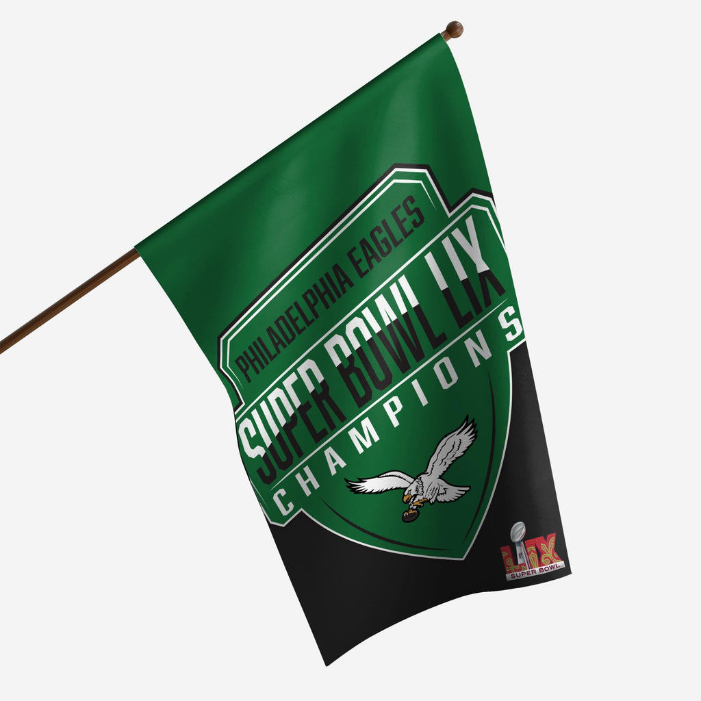 Philadelphia Eagles Super Bowl LIX Champions Kelly Green Vertical Flag FOCO - FOCO.com