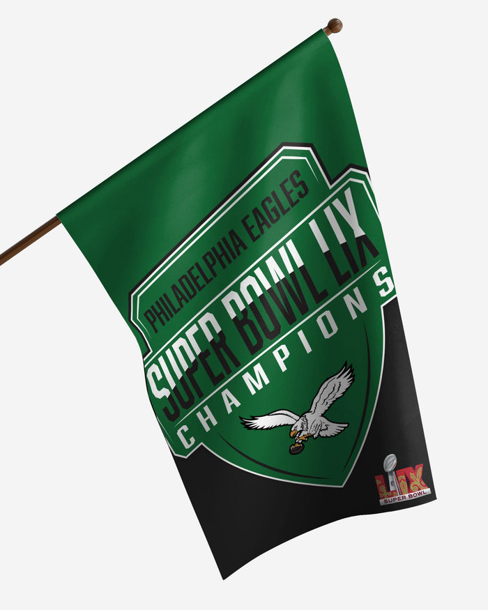 Philadelphia Eagles Super Bowl LIX Champions Kelly Green Vertical Flag FOCO - FOCO.com