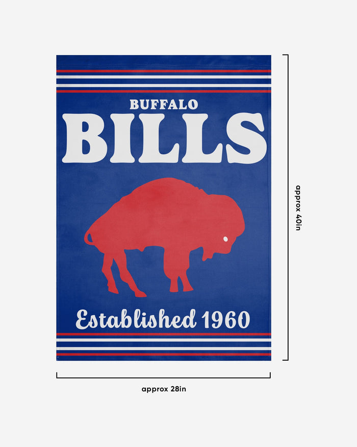 Buffalo Bills Vertical Retro Flag FOCO - FOCO.com