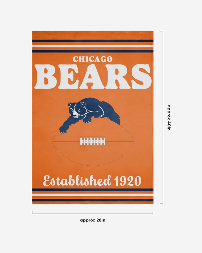 Chicago Bears Vertical Retro Flag FOCO - FOCO.com