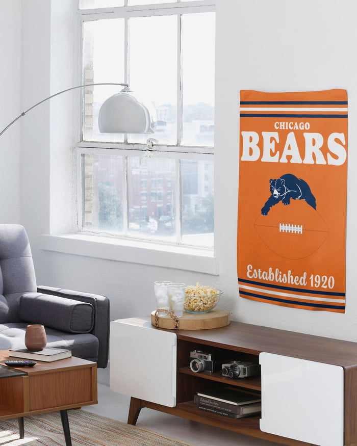 Chicago Bears Vertical Retro Flag FOCO - FOCO.com