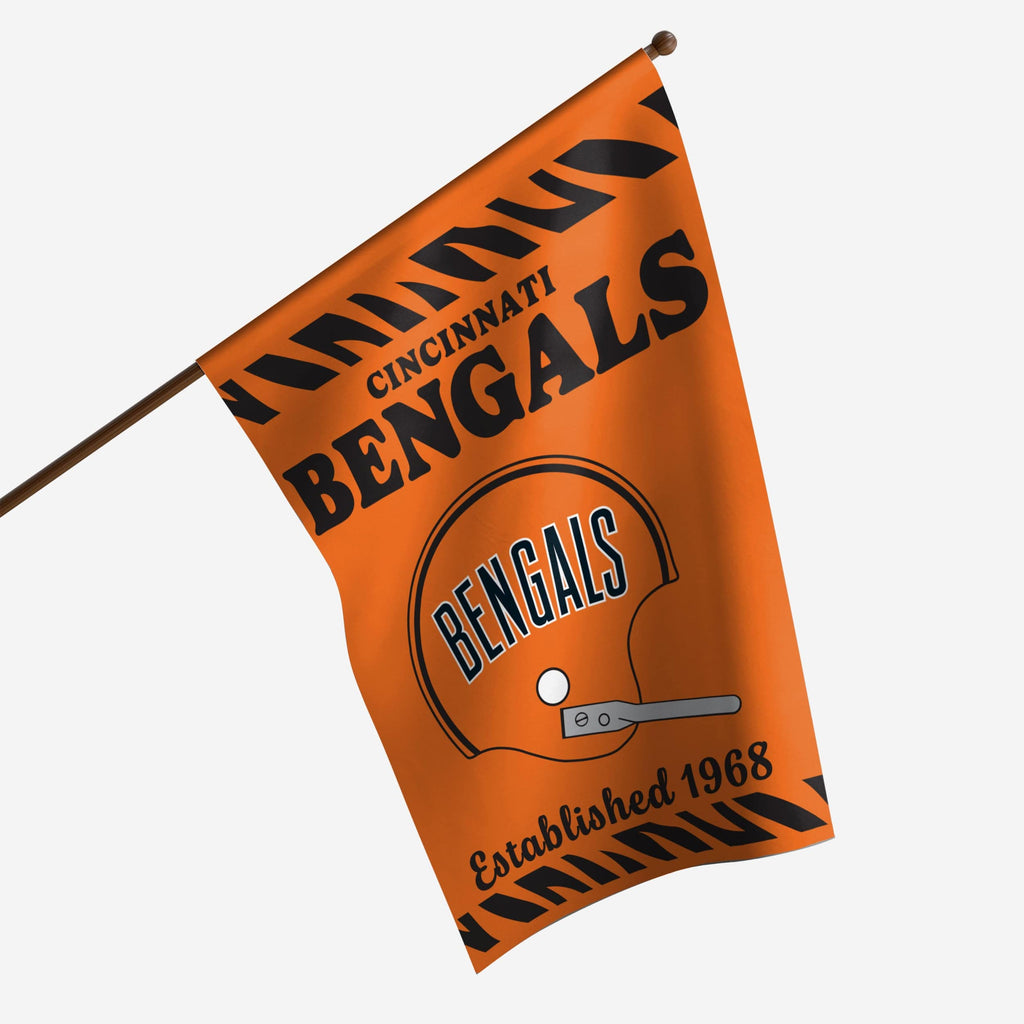 Cincinnati Bengals Vertical Retro Flag FOCO - FOCO.com