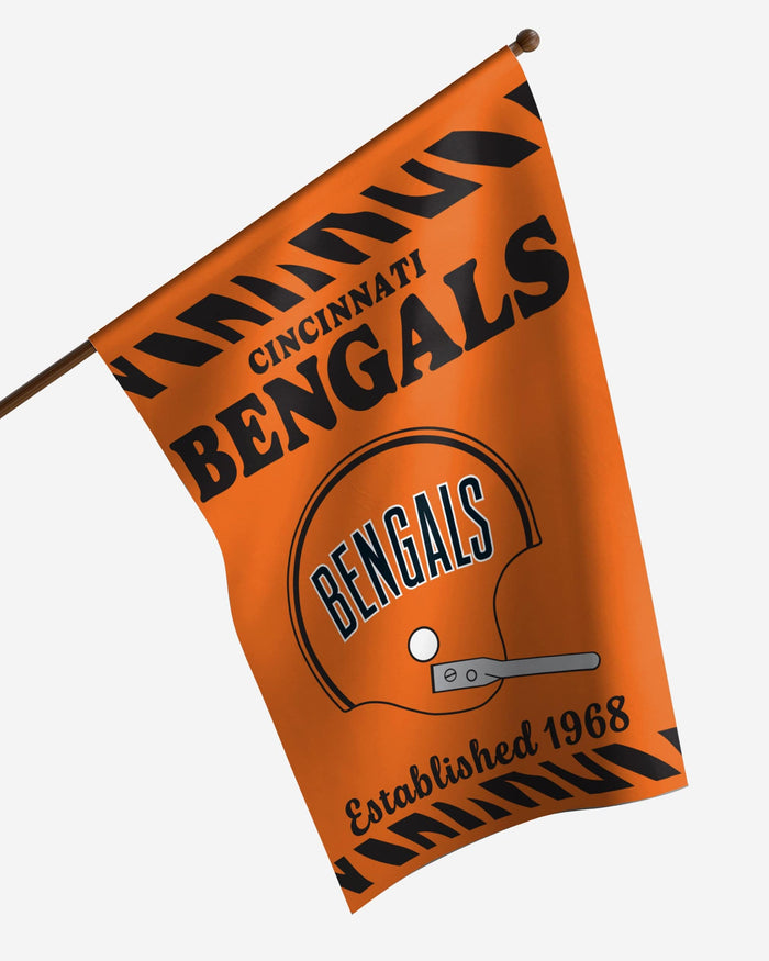 Cincinnati Bengals Vertical Retro Flag FOCO - FOCO.com