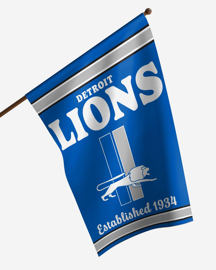 Detroit Lions Vertical Retro Flag FOCO - FOCO.com