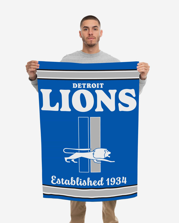 Detroit Lions Vertical Retro Flag FOCO - FOCO.com