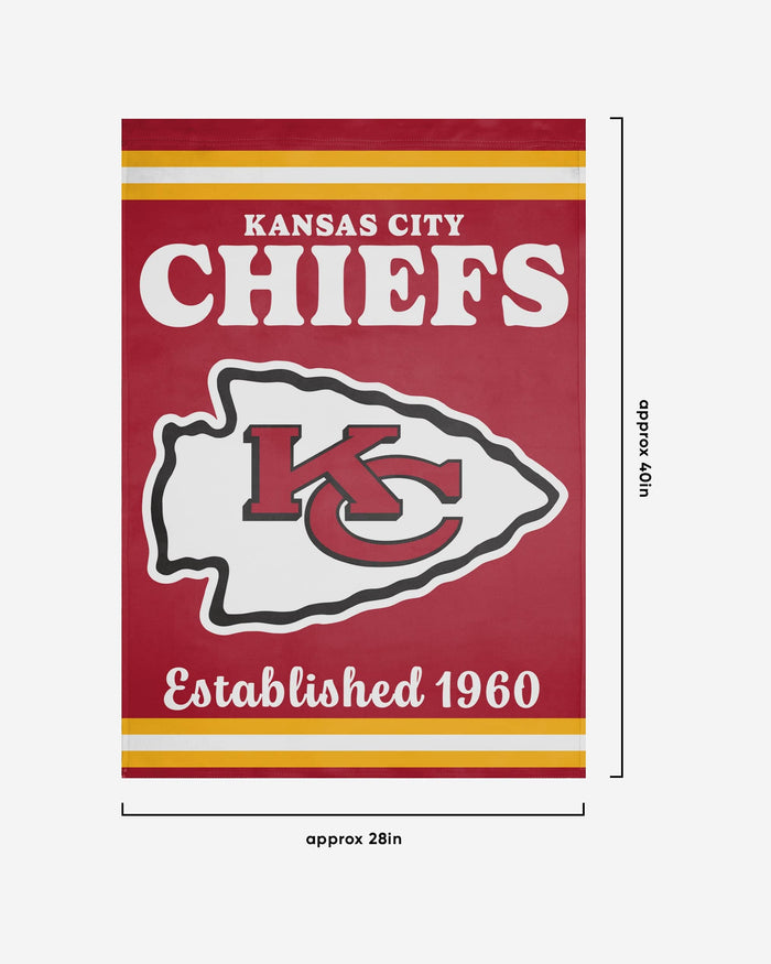 Kansas City Chiefs Vertical Retro Flag FOCO - FOCO.com