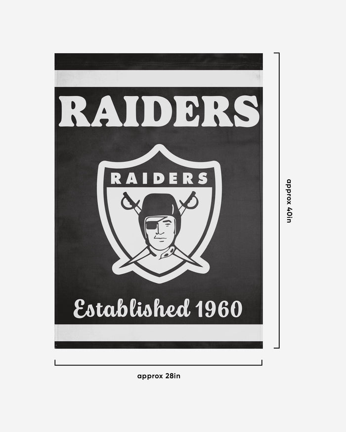 Las Vegas Raiders Vertical Retro Flag FOCO - FOCO.com