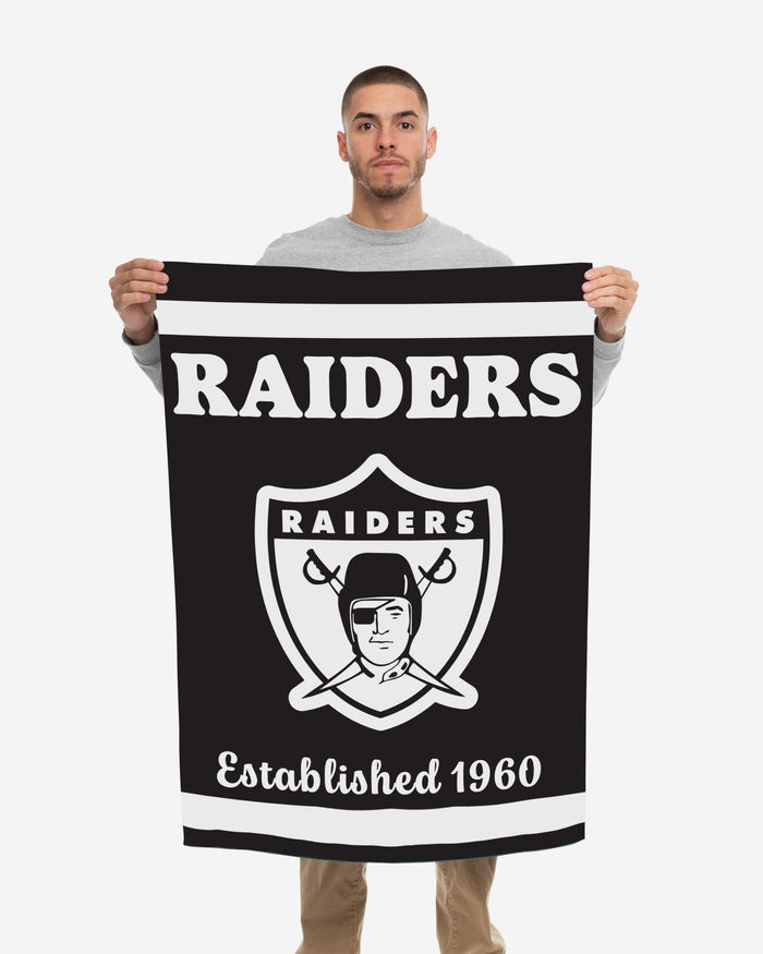 Las Vegas Raiders Vertical Retro Flag FOCO - FOCO.com