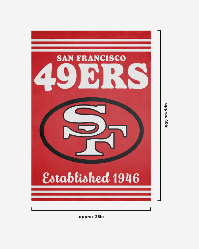 San Francisco 49ers Vertical Retro Flag FOCO - FOCO.com