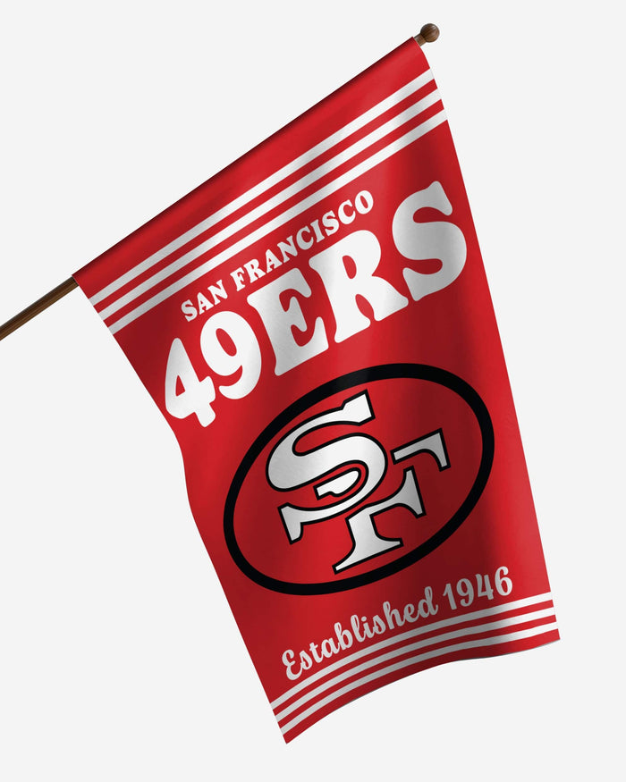 San Francisco 49ers Vertical Retro Flag FOCO - FOCO.com